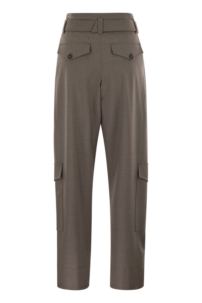 BRUNELLO CUCINELLI Utility Trousers with Drawstring Waistband