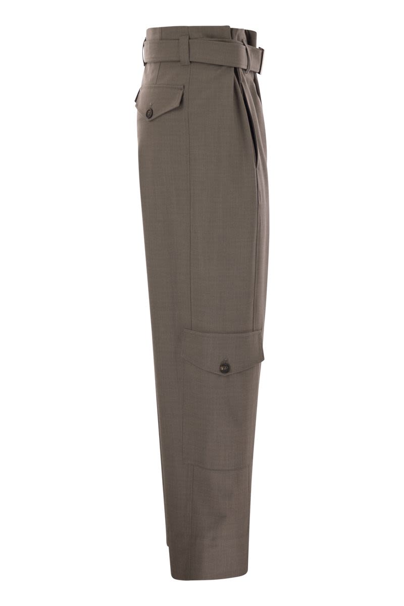 BRUNELLO CUCINELLI Utility Trousers with Drawstring Waistband