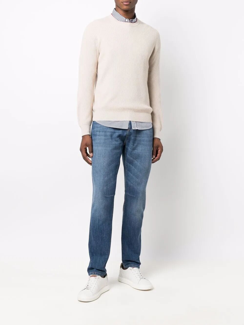 BRUNELLO CUCINELLI Classic Regular Denim Trousers for Men