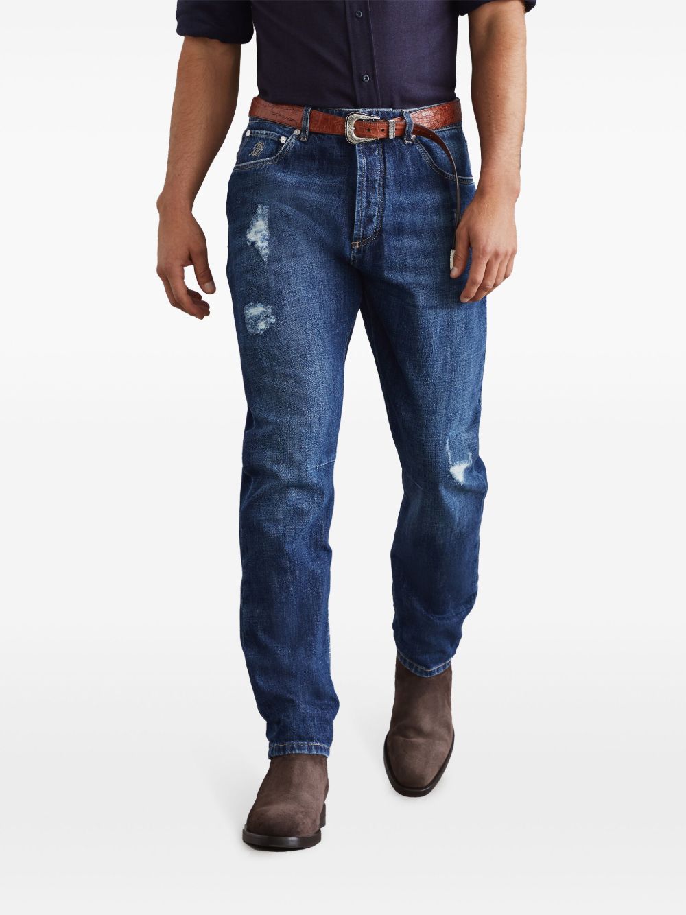 BRUNELLO CUCINELLI Men's Classic Fit Jeans - SS25 Edition