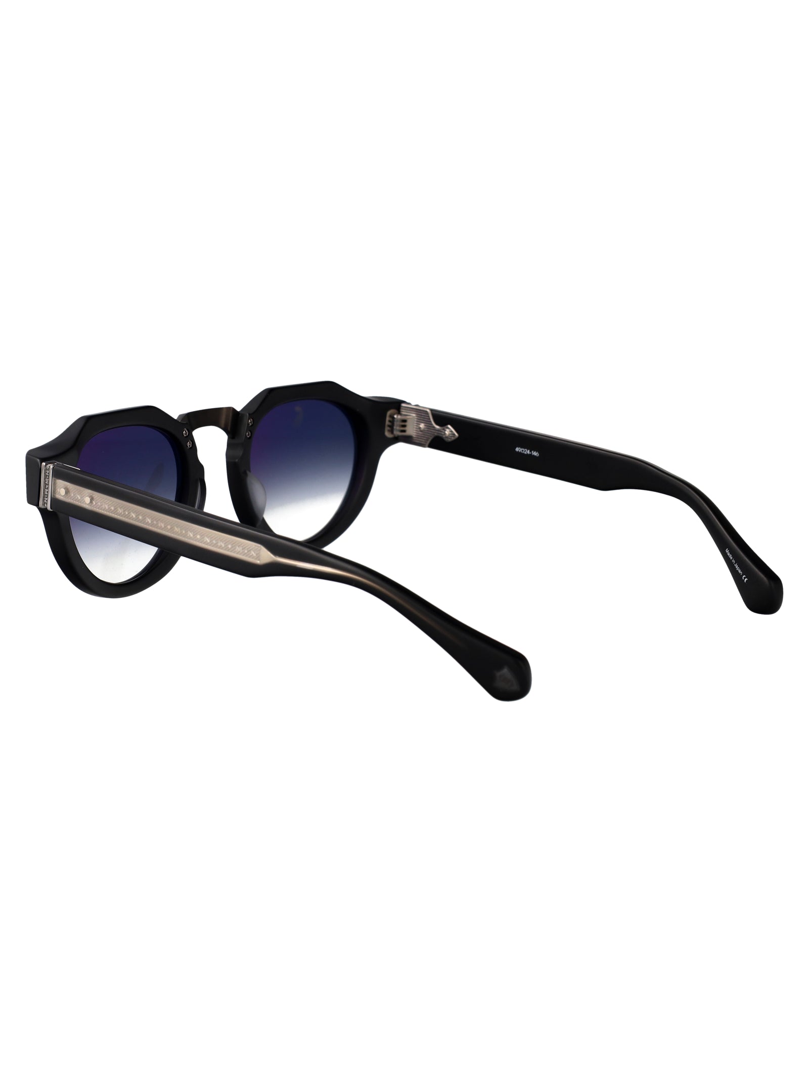 MATSUDA Unisex Matte Black Acetate Sunglasses