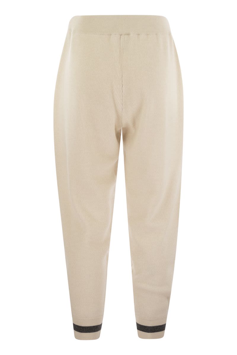BRUNELLO CUCINELLI Luxury Cashmere Knit Trousers for Women