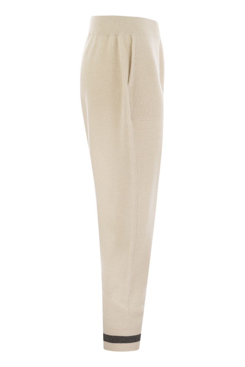 BRUNELLO CUCINELLI Luxury Cashmere Knit Trousers for Women