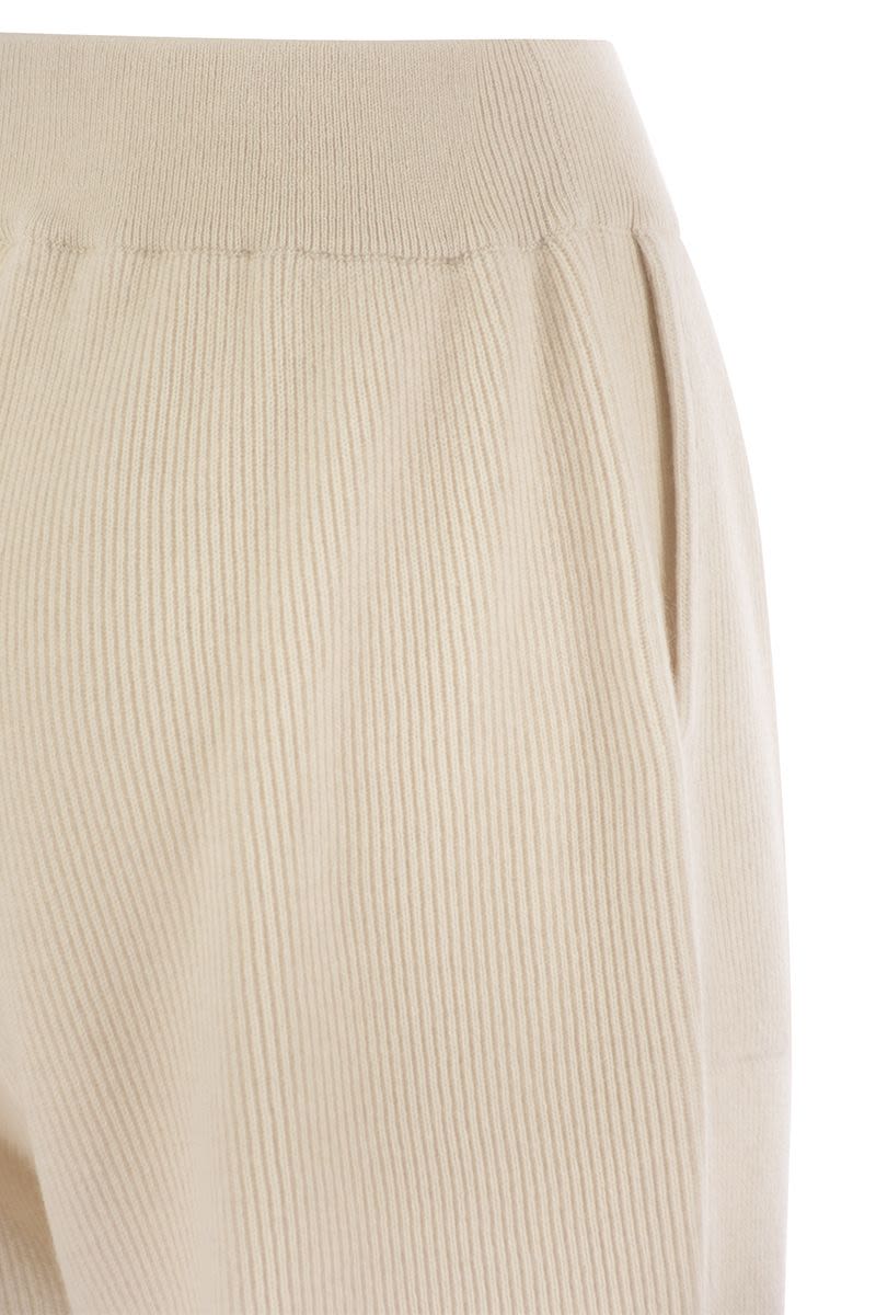 BRUNELLO CUCINELLI Luxury Cashmere Knit Trousers for Women
