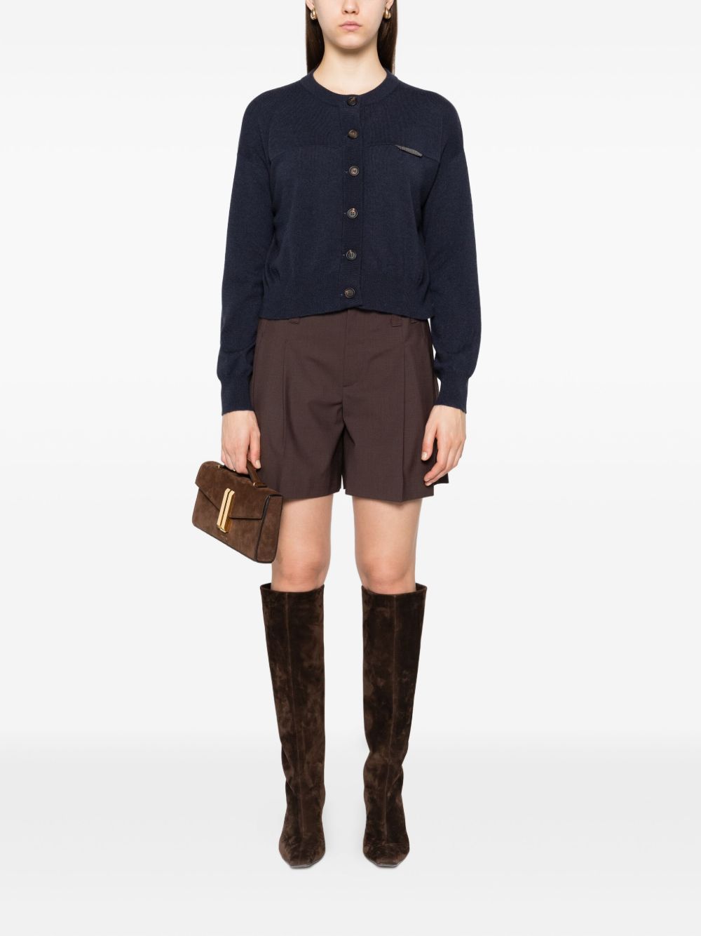 BRUNELLO CUCINELLI Cashmere Cardigan with Button Fastening for Women