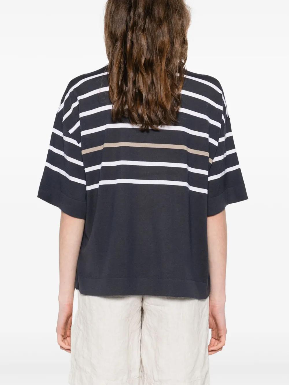 BRUNELLO CUCINELLI Striped Women's Sweater for Spring/Summer 2025