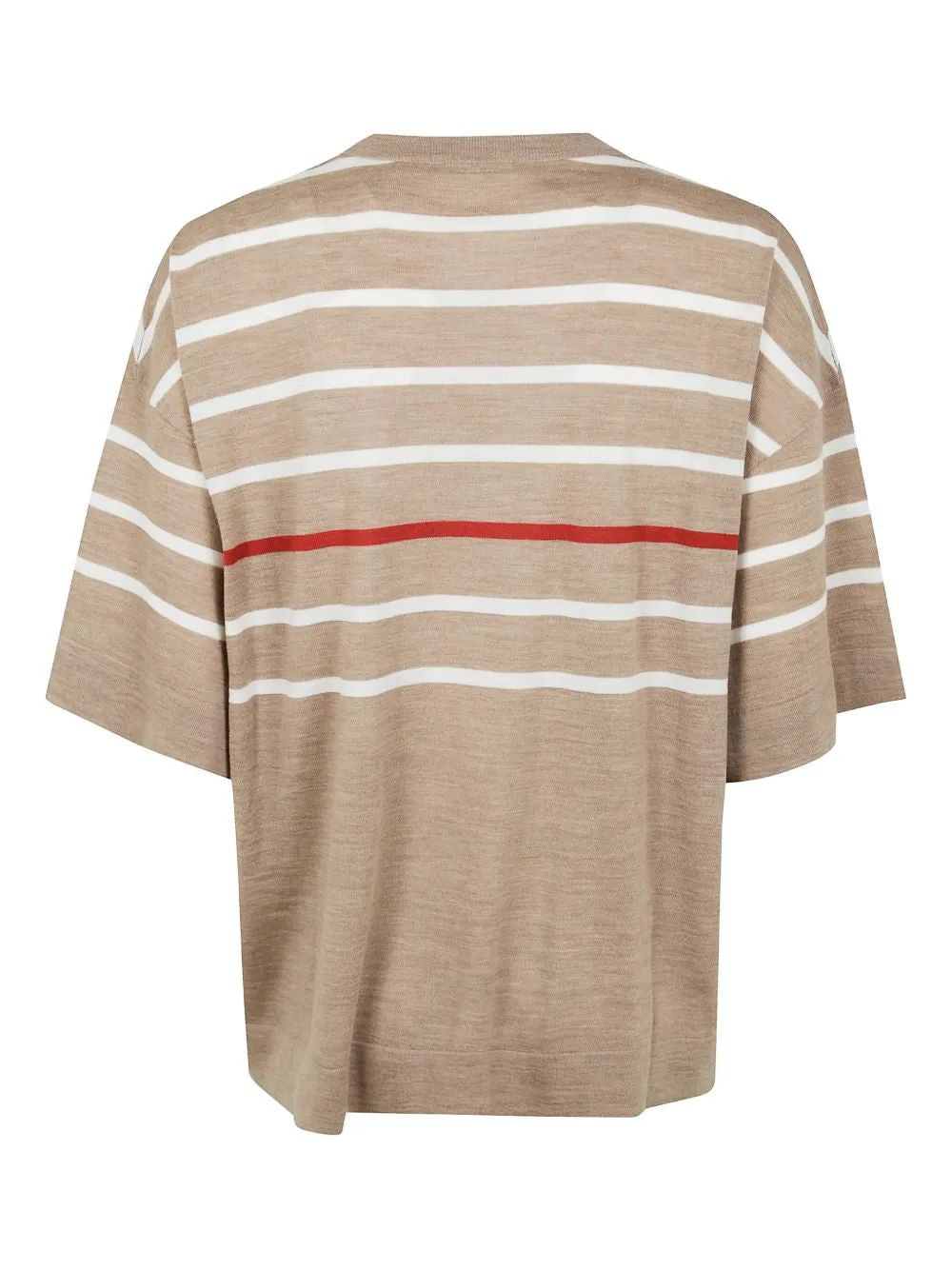 BRUNELLO CUCINELLI Round Neck Short Sleeves Sweater for Women