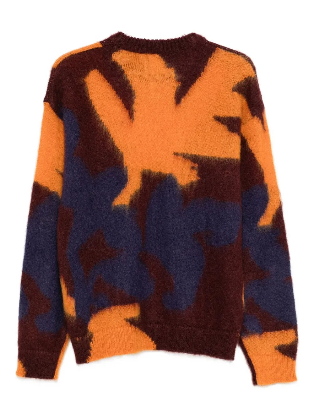 ROBERTO COLLINA Oversized Mohair Inlay Crewneck Sweater