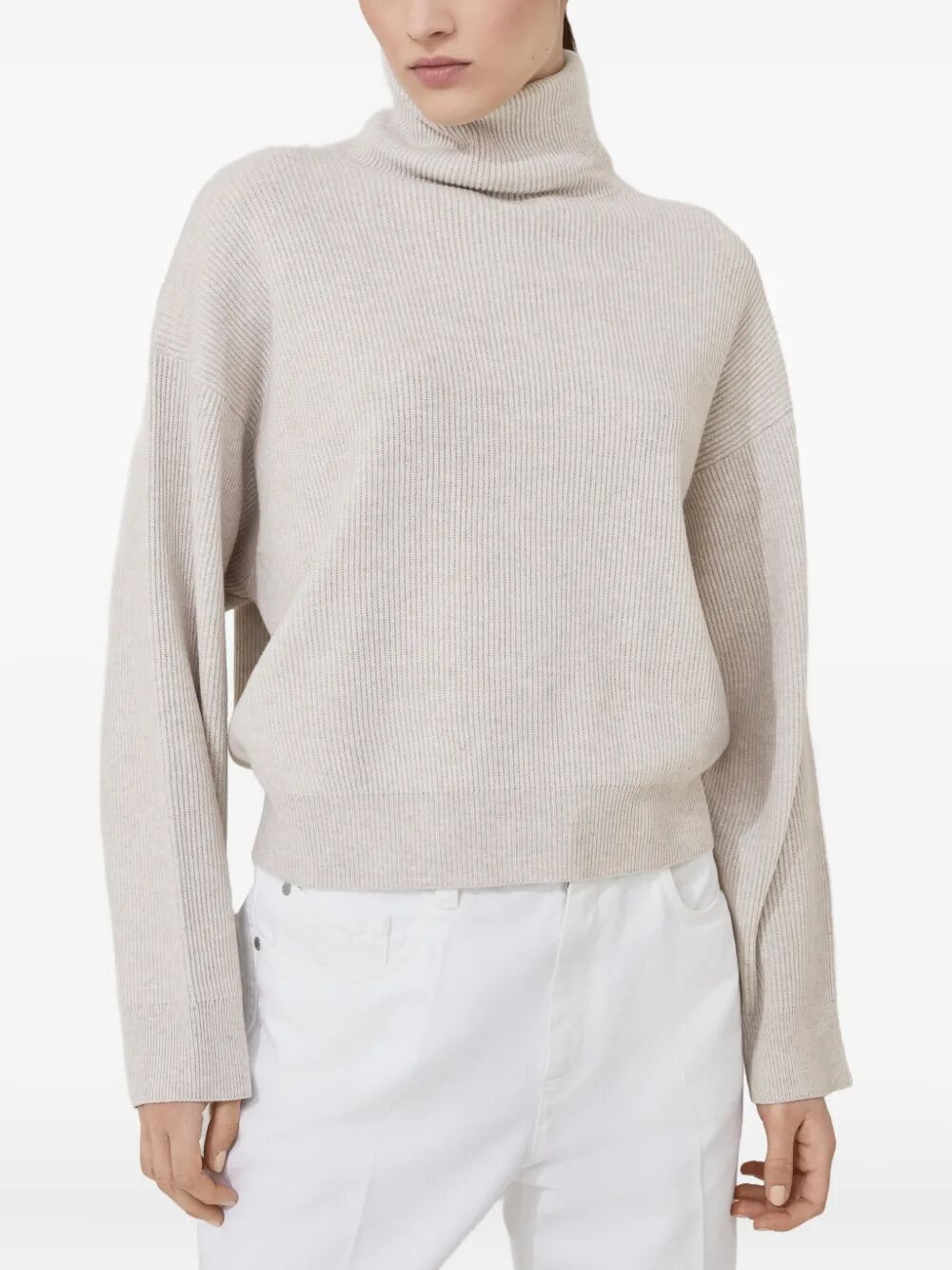 BRUNELLO CUCINELLI Ribbed Turtleneck Sweater for Women