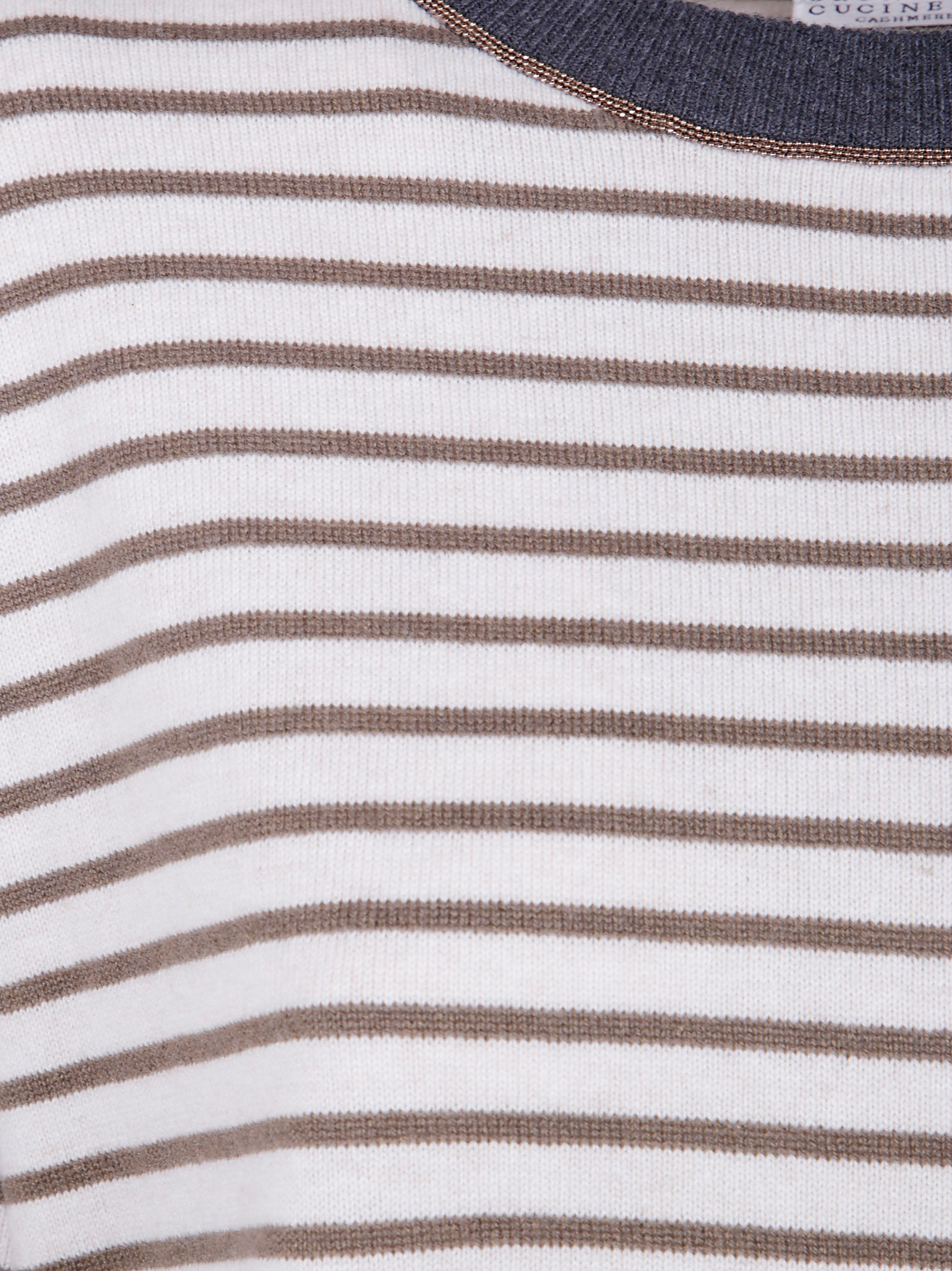 BRUNELLO CUCINELLI Boatneck Stripes Sweater for Women, FW25