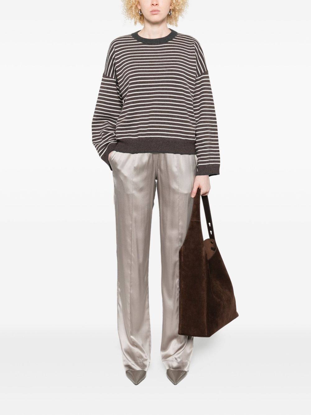 BRUNELLO CUCINELLI Luxurious Wool and Cashmere Sweater for Women