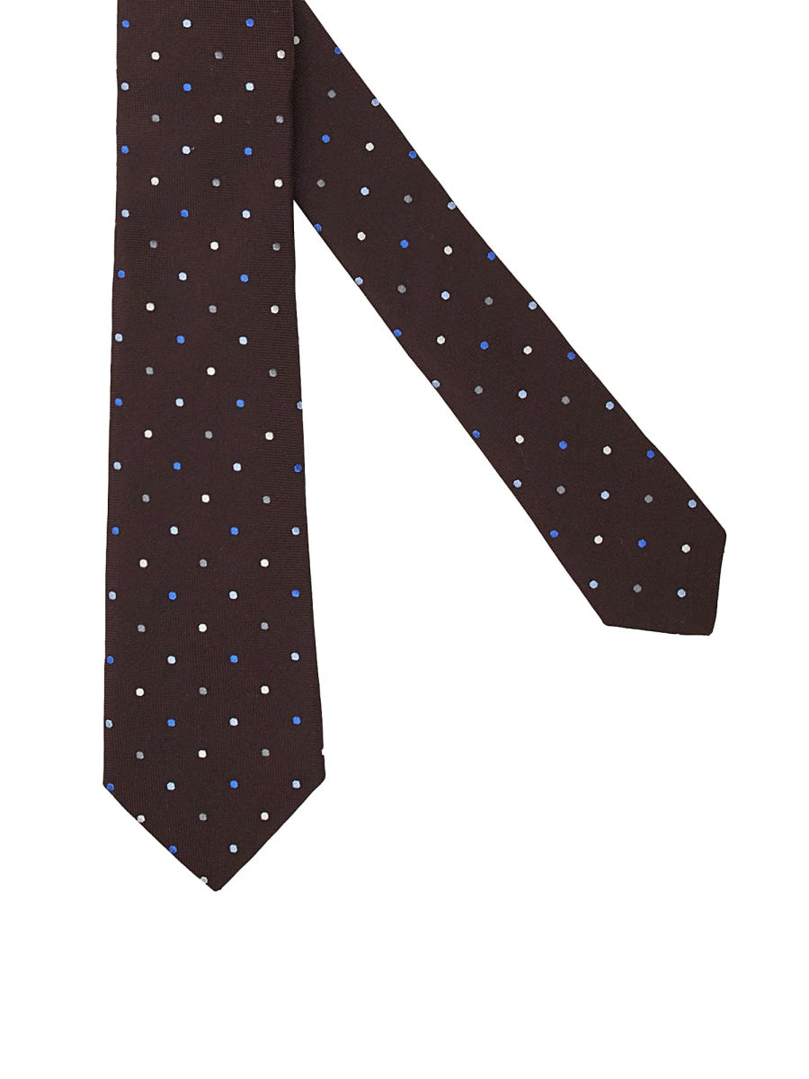 PAUL SMITH Polka Dot Silk Tie