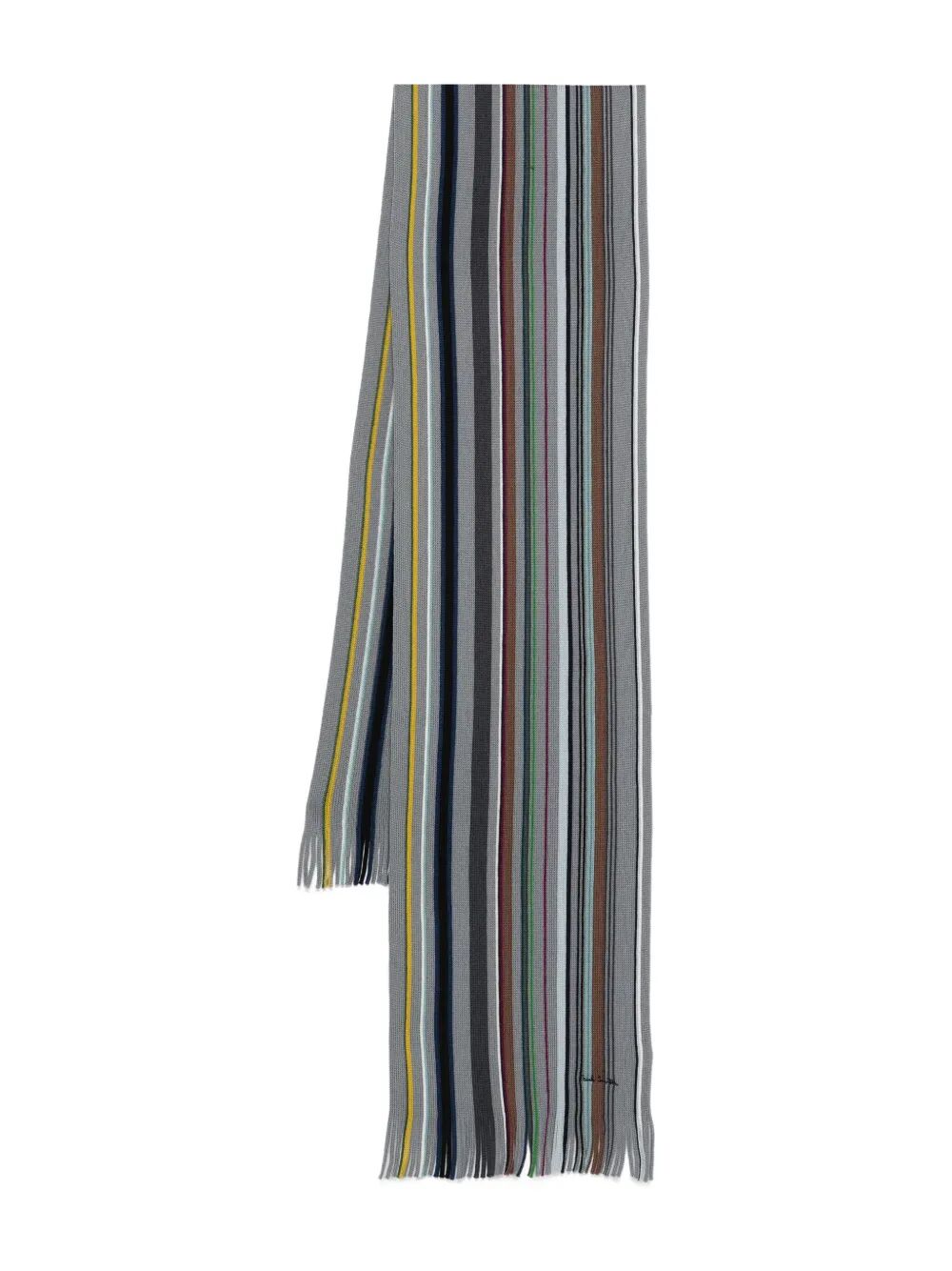 PAUL SMITH Men's Stripe Merino Wool Scarf