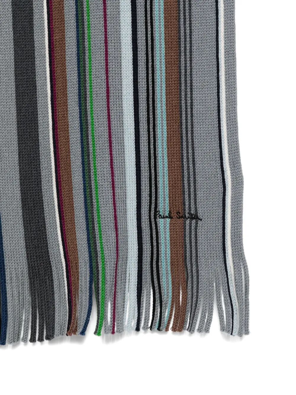 PAUL SMITH Men's Stripe Merino Wool Scarf