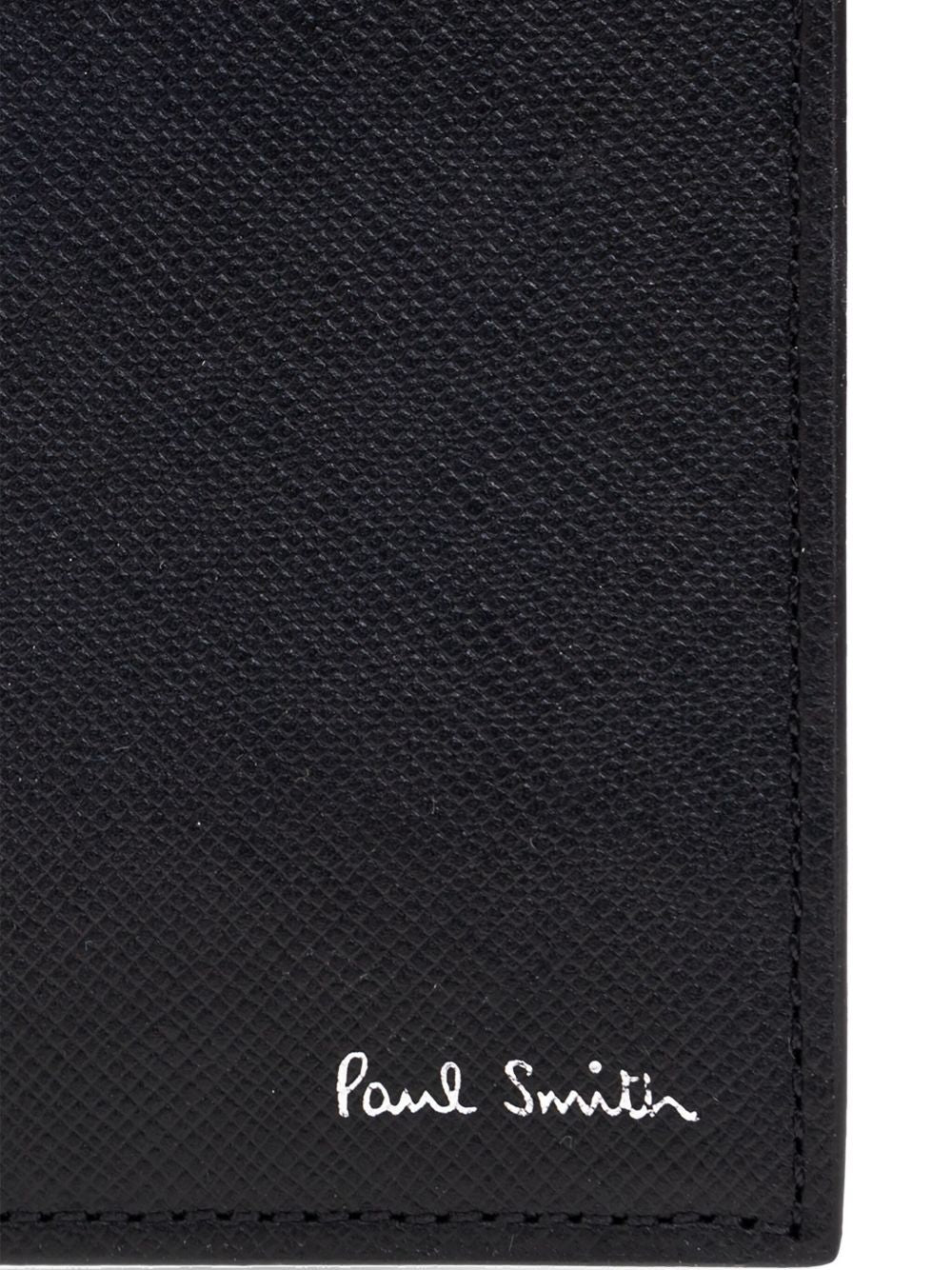 PAUL SMITH Bi-Fold Mini Leather Wallet with Card Slots