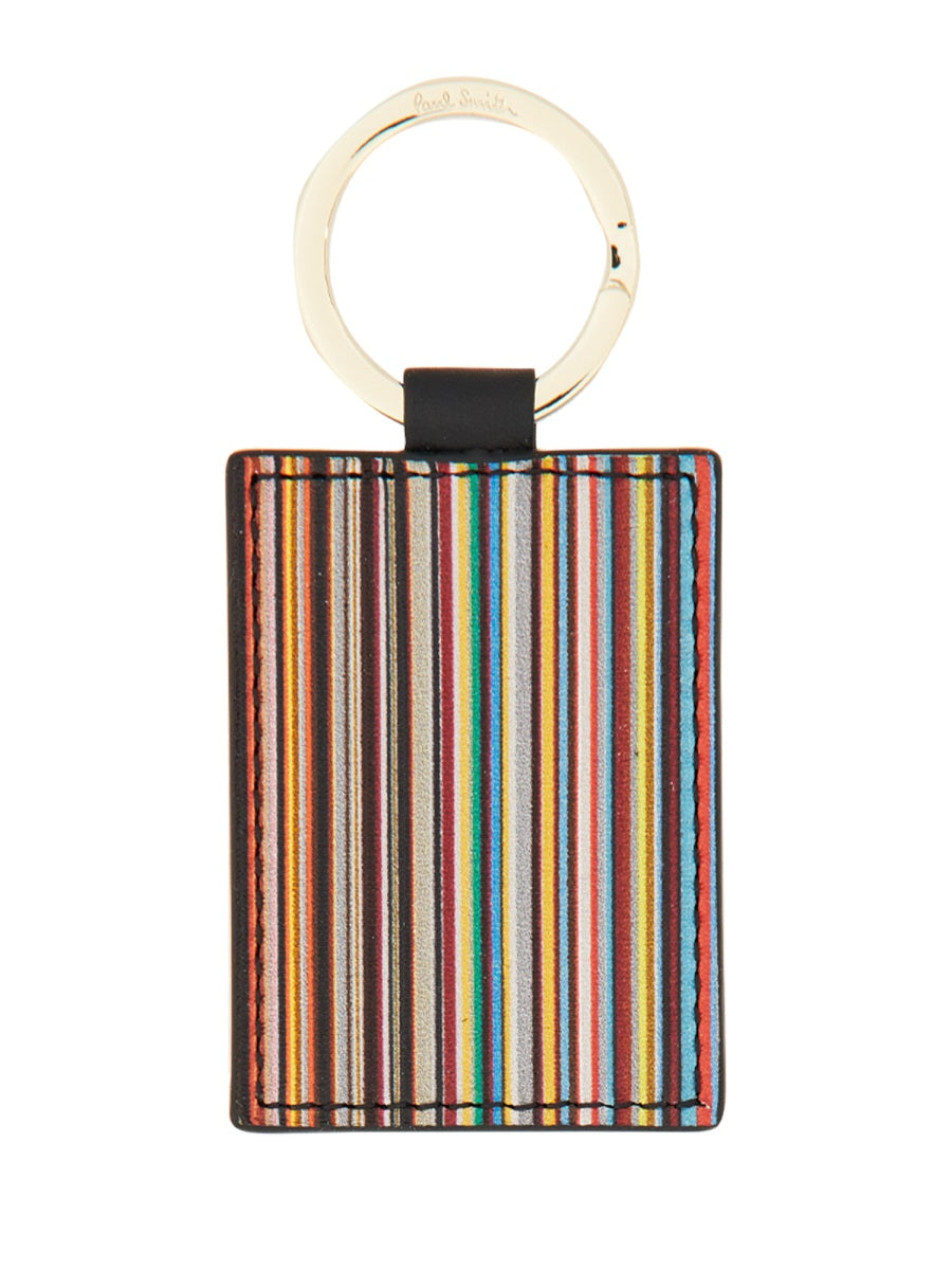 PAUL SMITH Mini Leather Keychain