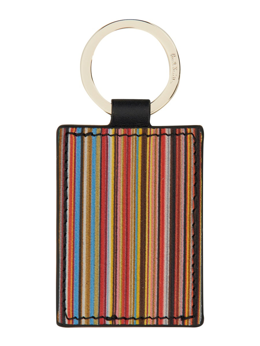 PAUL SMITH Mini Leather Keychain