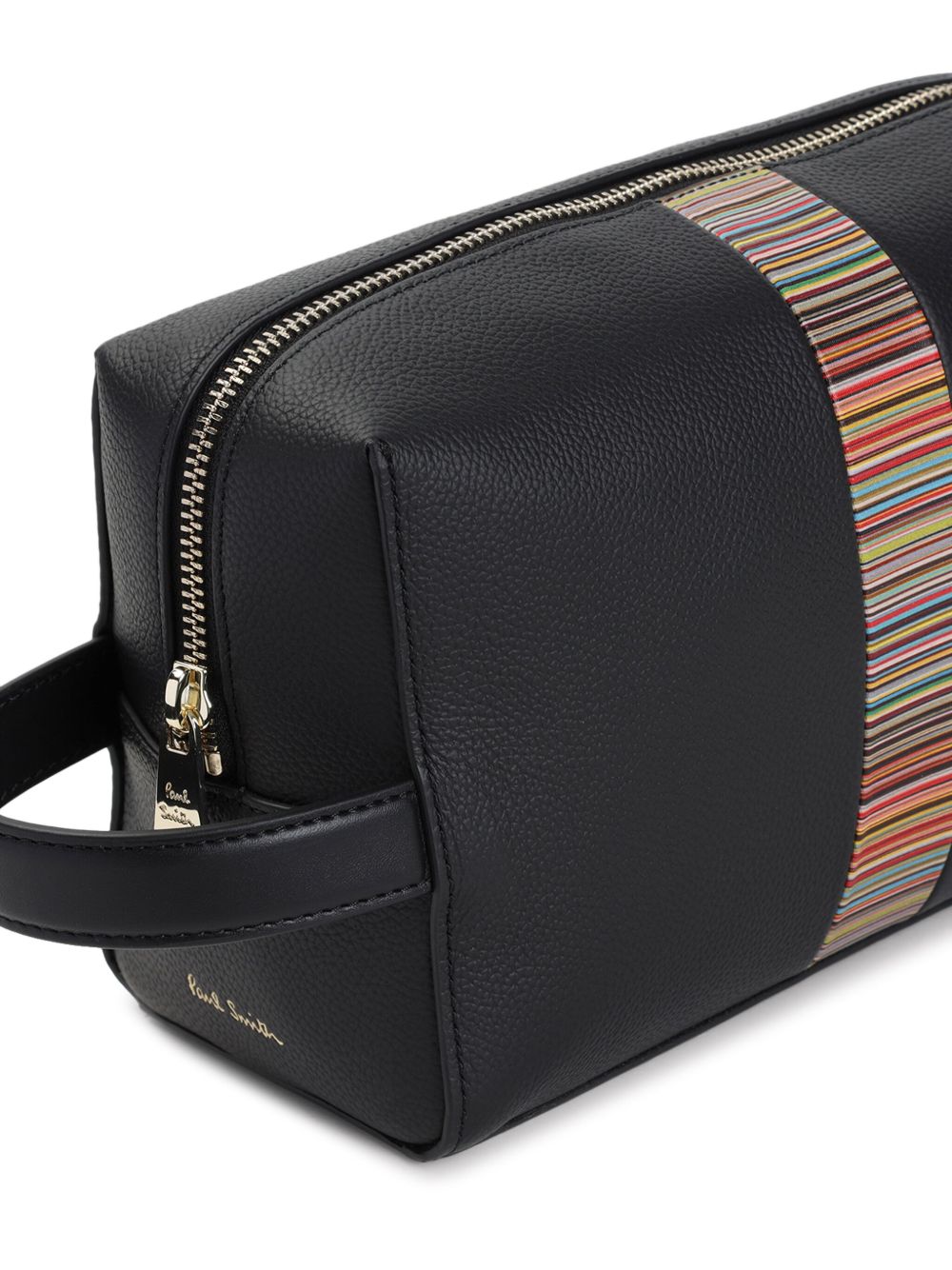 PAUL SMITH Signature Stripe Mini Leather Washbag