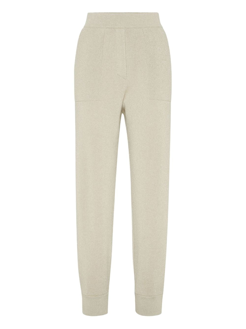 BRUNELLO CUCINELLI Cashmere Trousers with Elasticated Waistband