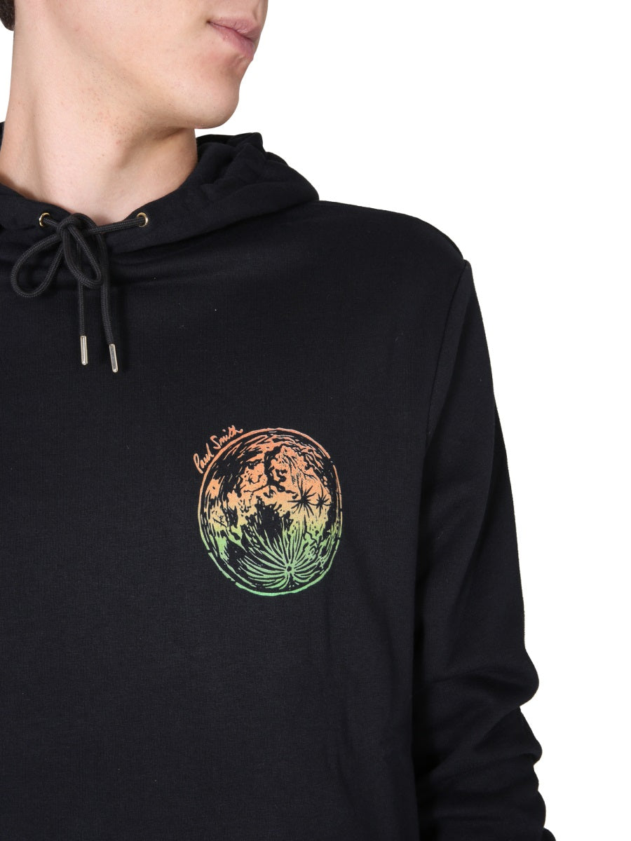 PAUL SMITH Men's Hoodie with Hooded Neckline and Unique Print
