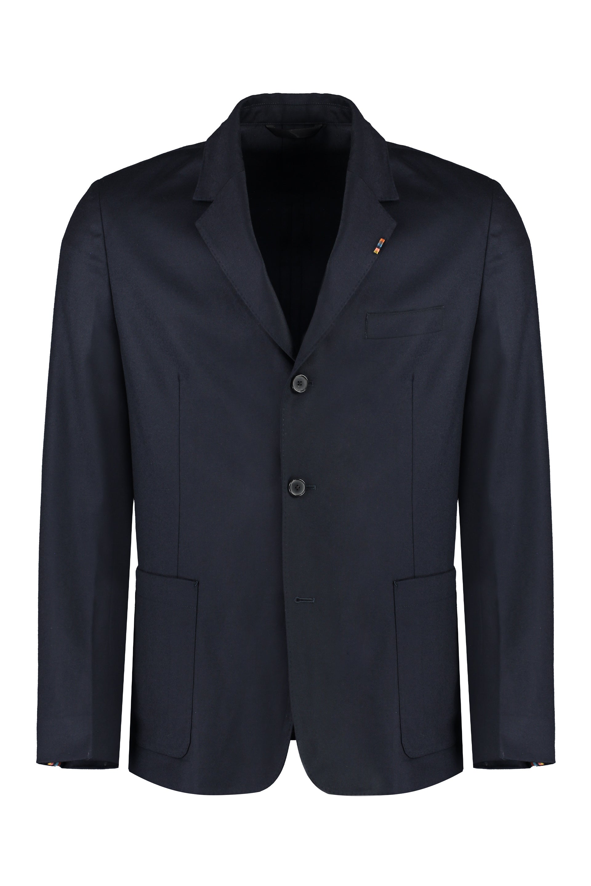 PAUL SMITH Wool-Cashmere Blend Two-Button Blazer