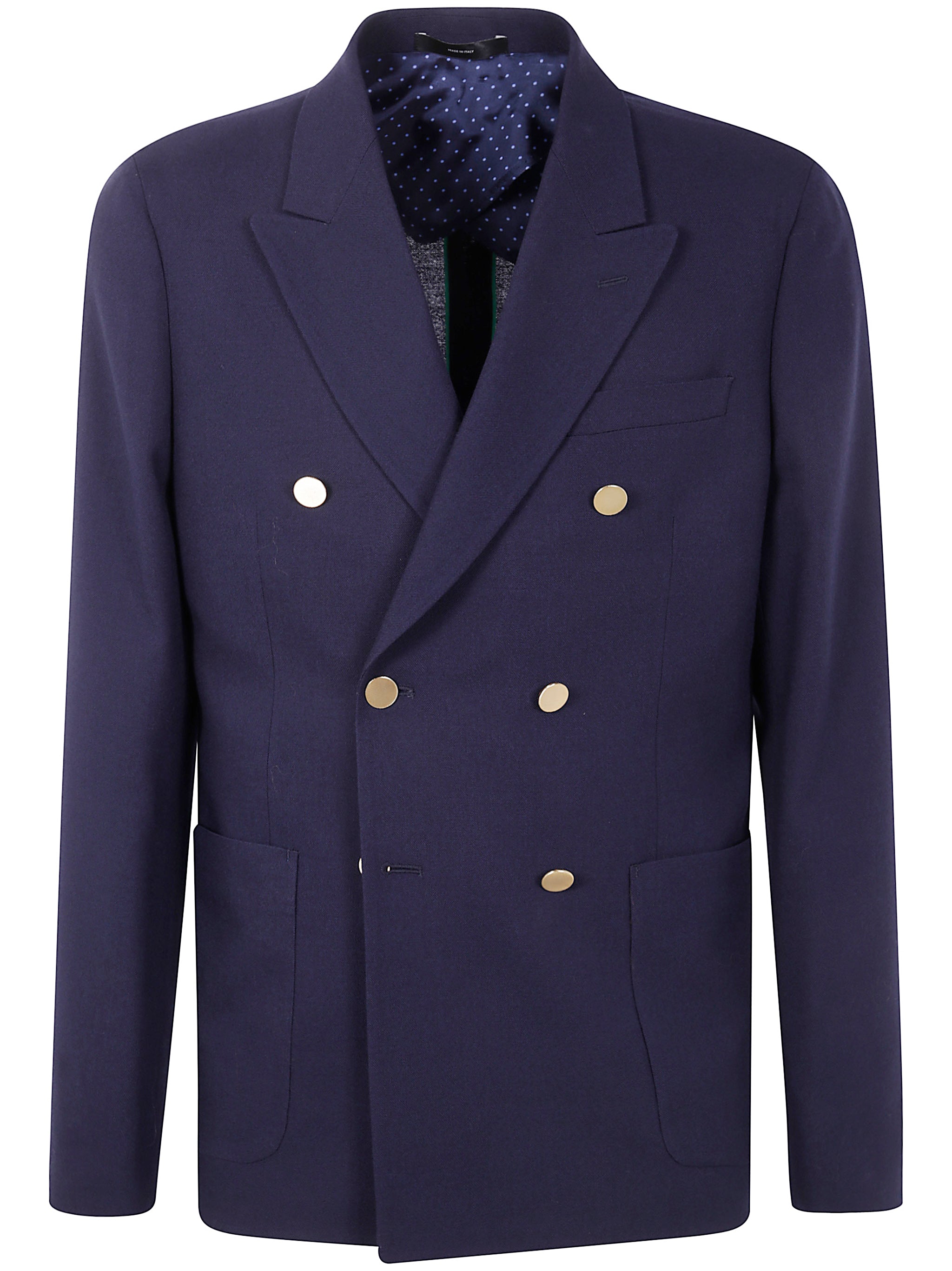 PAUL SMITH Men's Double-Breasted Wool Jacket