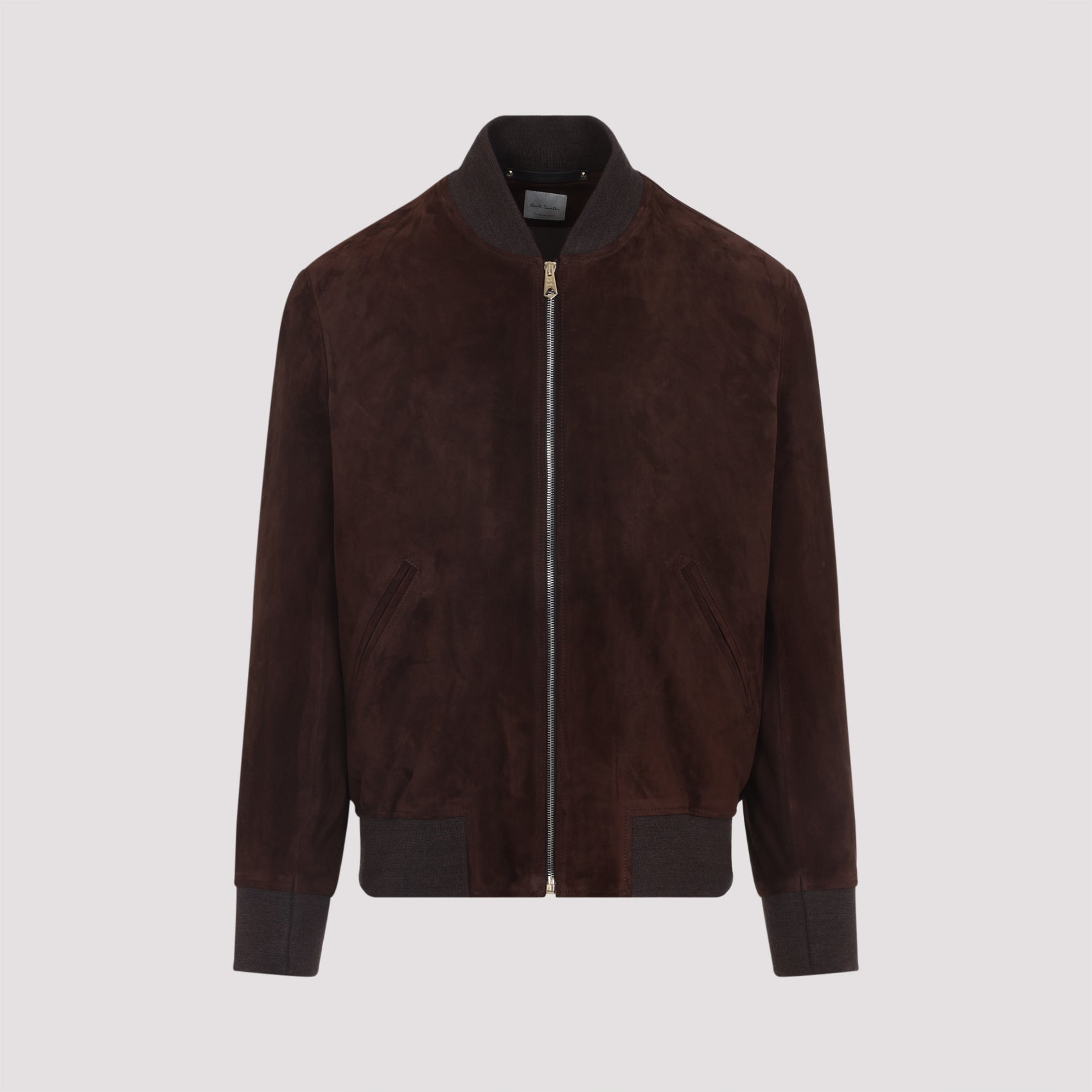 PAUL SMITH Regular Fit Suede Bomber Jacket
