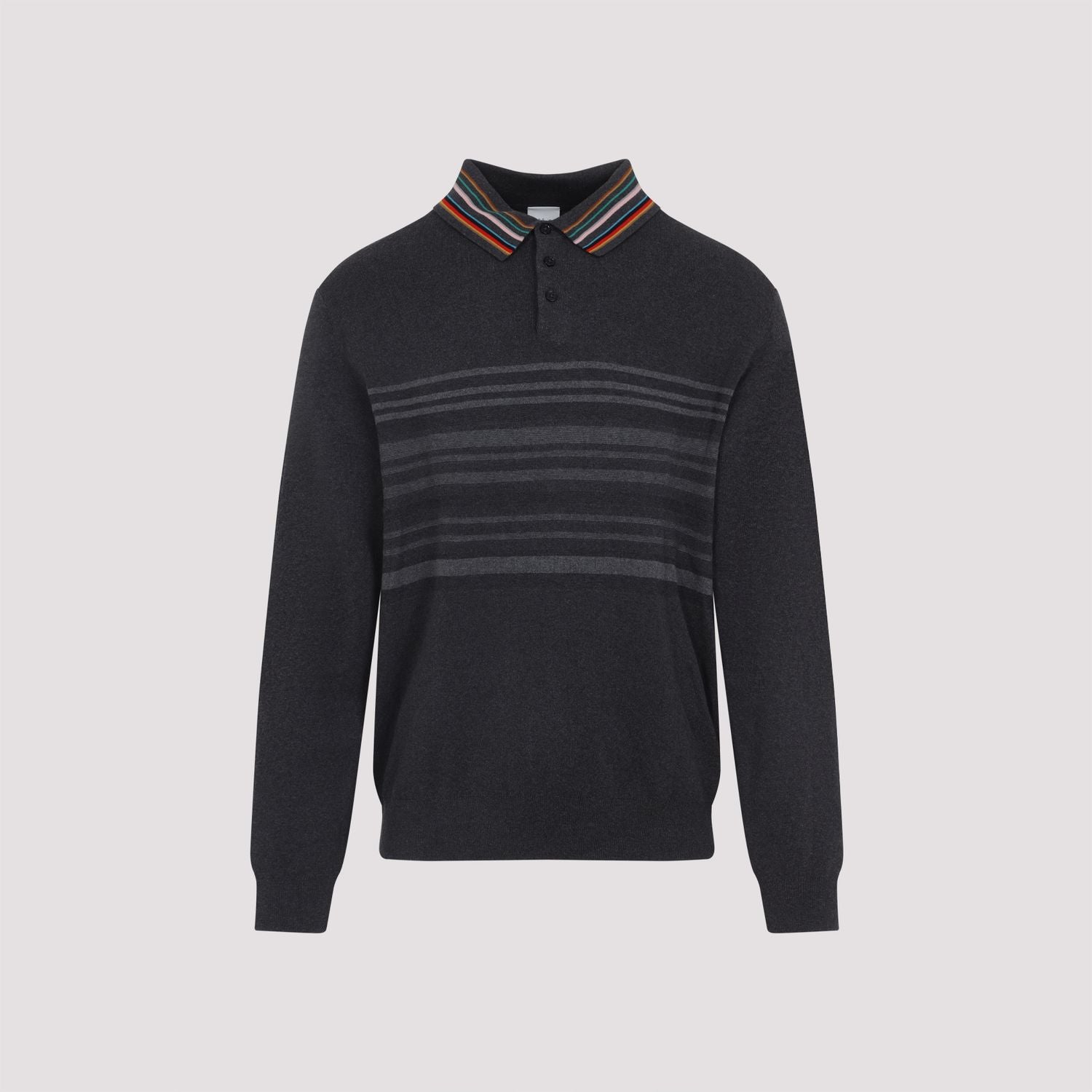 PAUL SMITH Men's Long Sleeve Polo Sweater