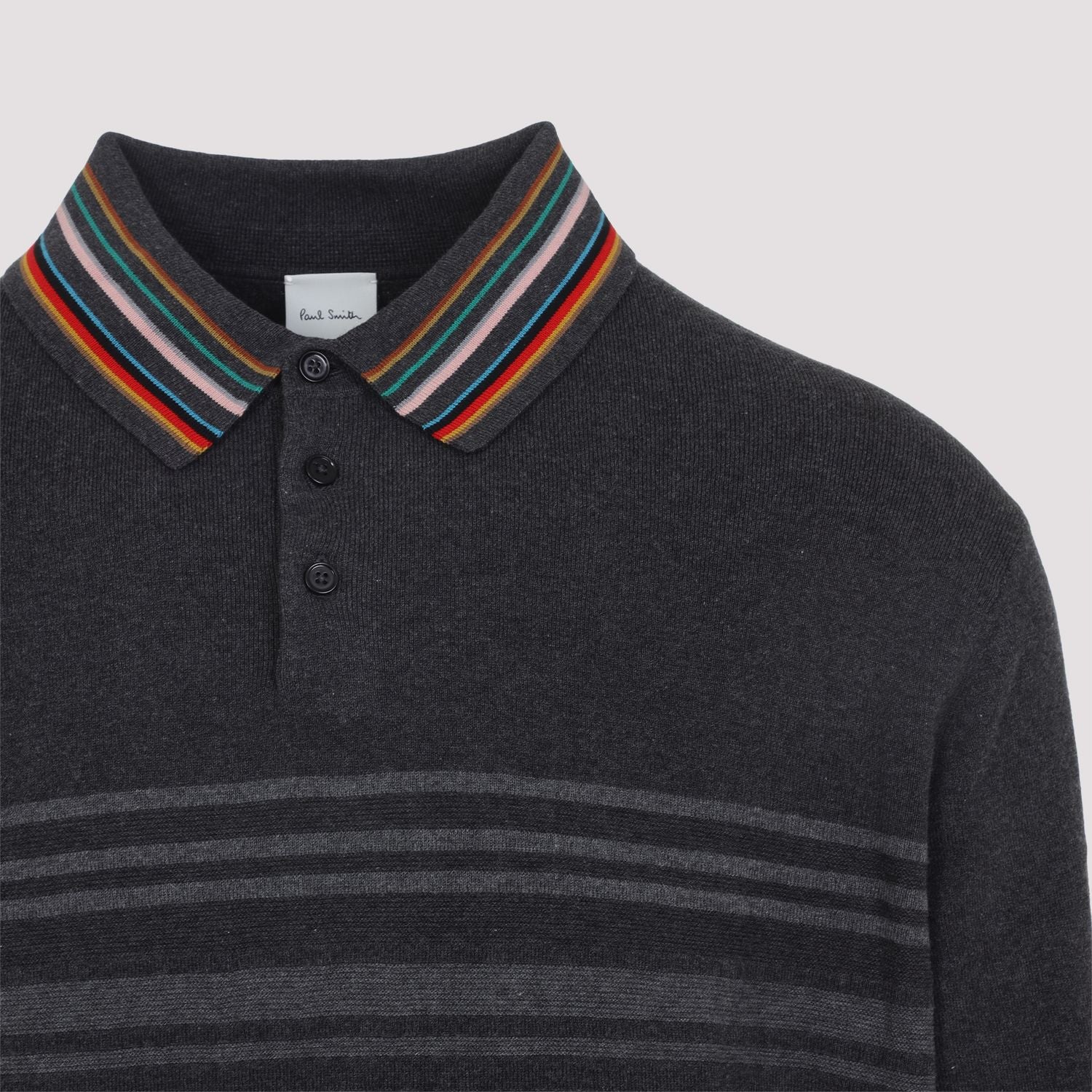 PAUL SMITH Men's Long Sleeve Polo Sweater