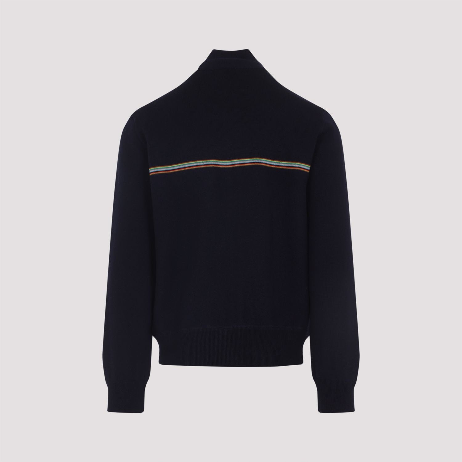 PS PAUL SMITH Wool Bomber Jacket with Striped Detailing