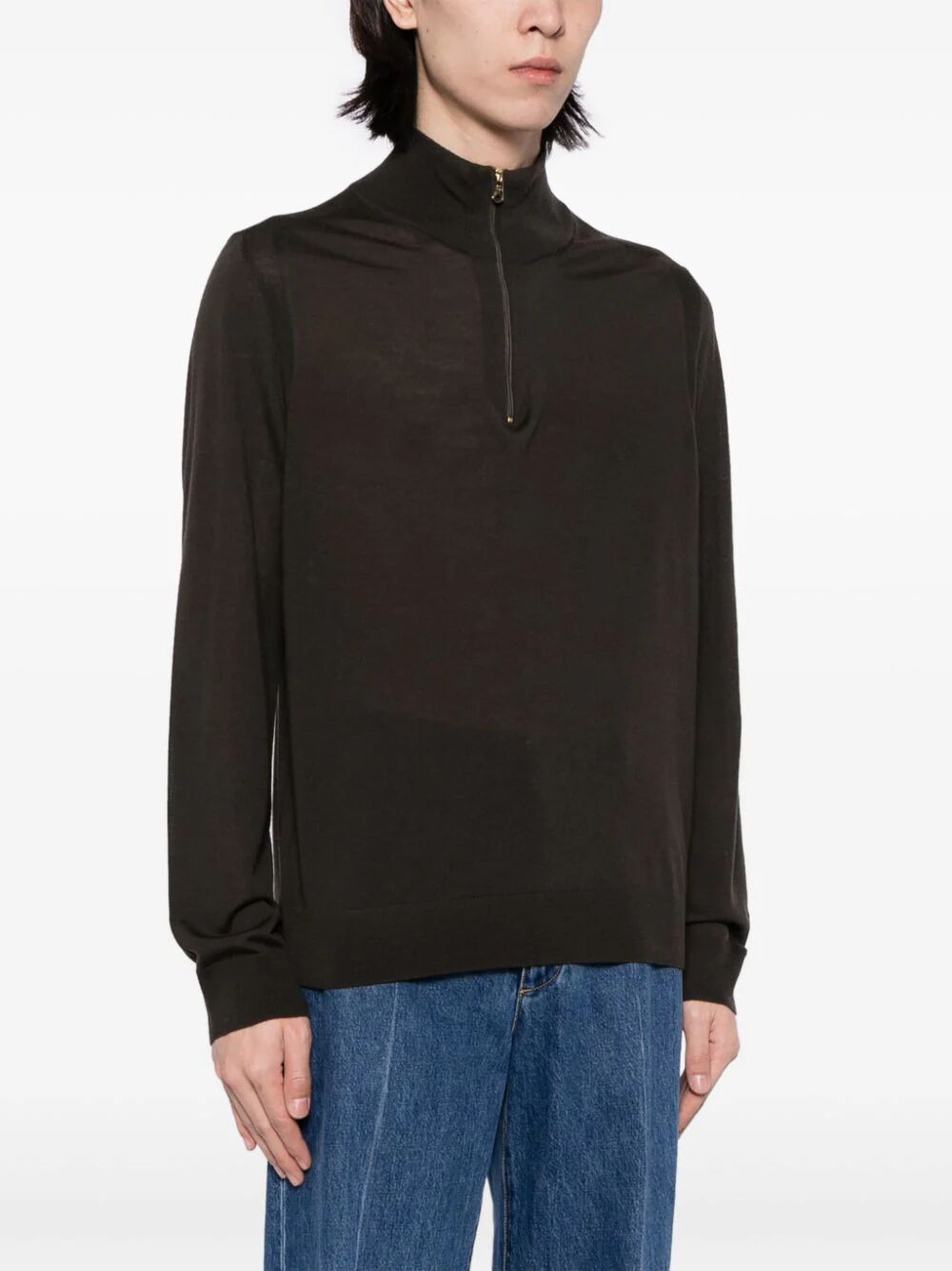 PAUL SMITH Men's Zip Neck Sweater