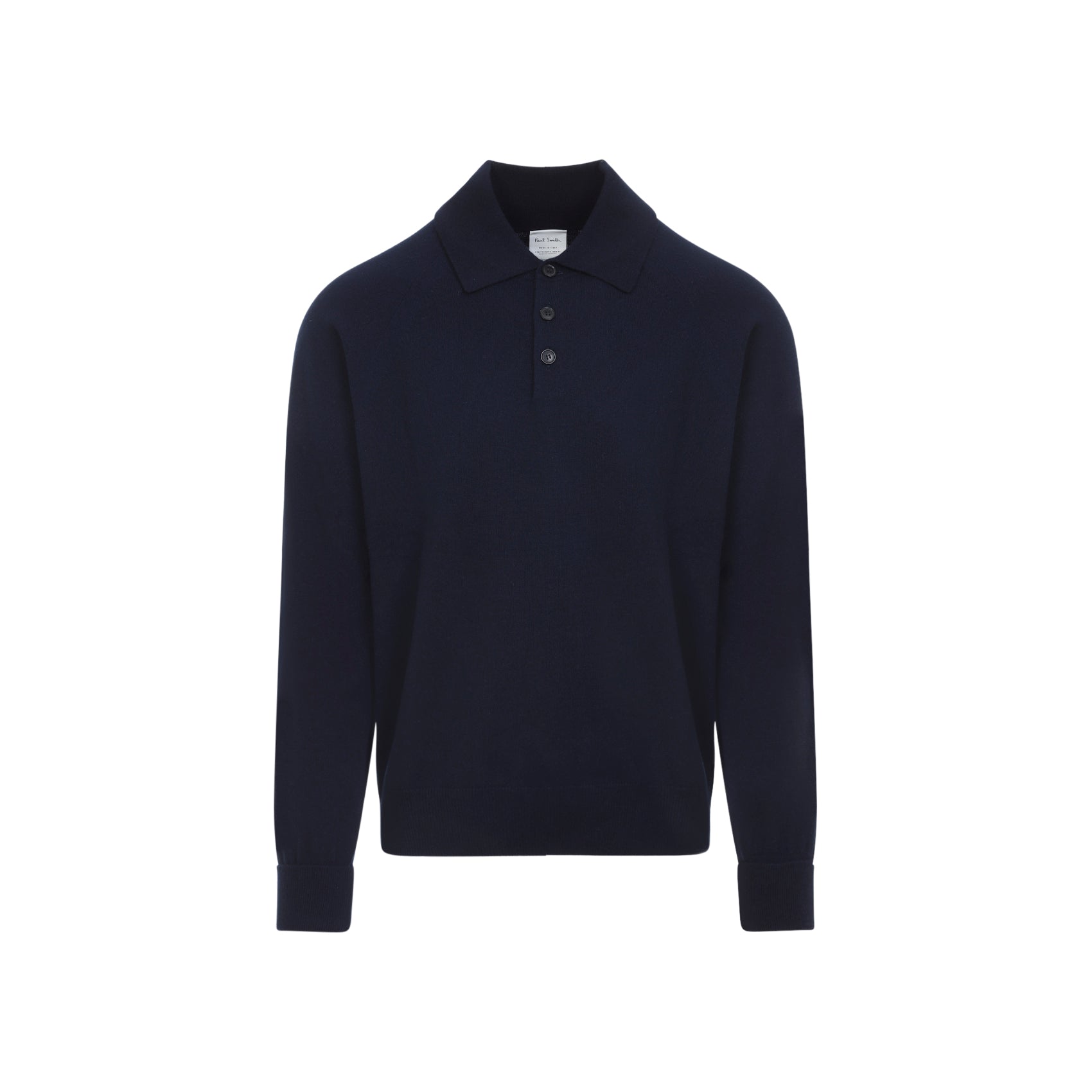 PAUL SMITH Men's Cashmere Long Sleeve Polo