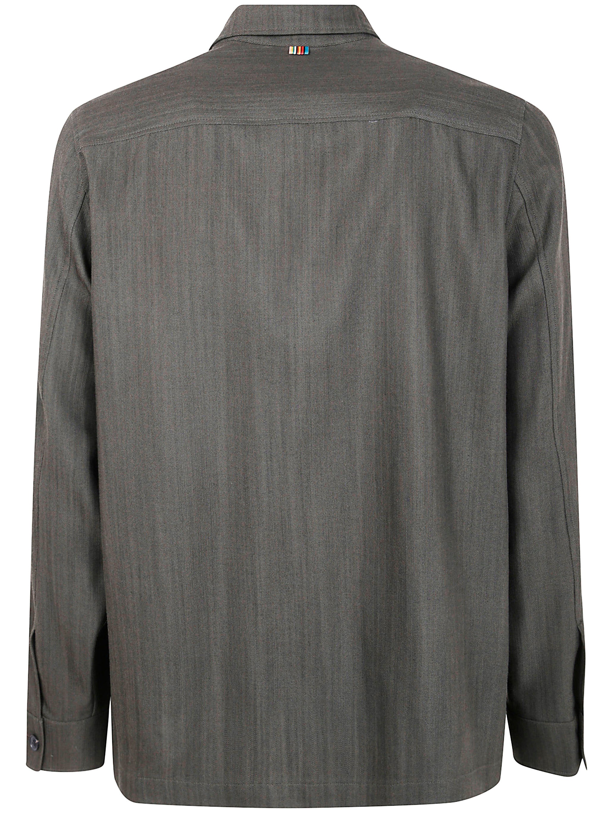 PAUL SMITH Men's Wool Blend Shirt Jacket