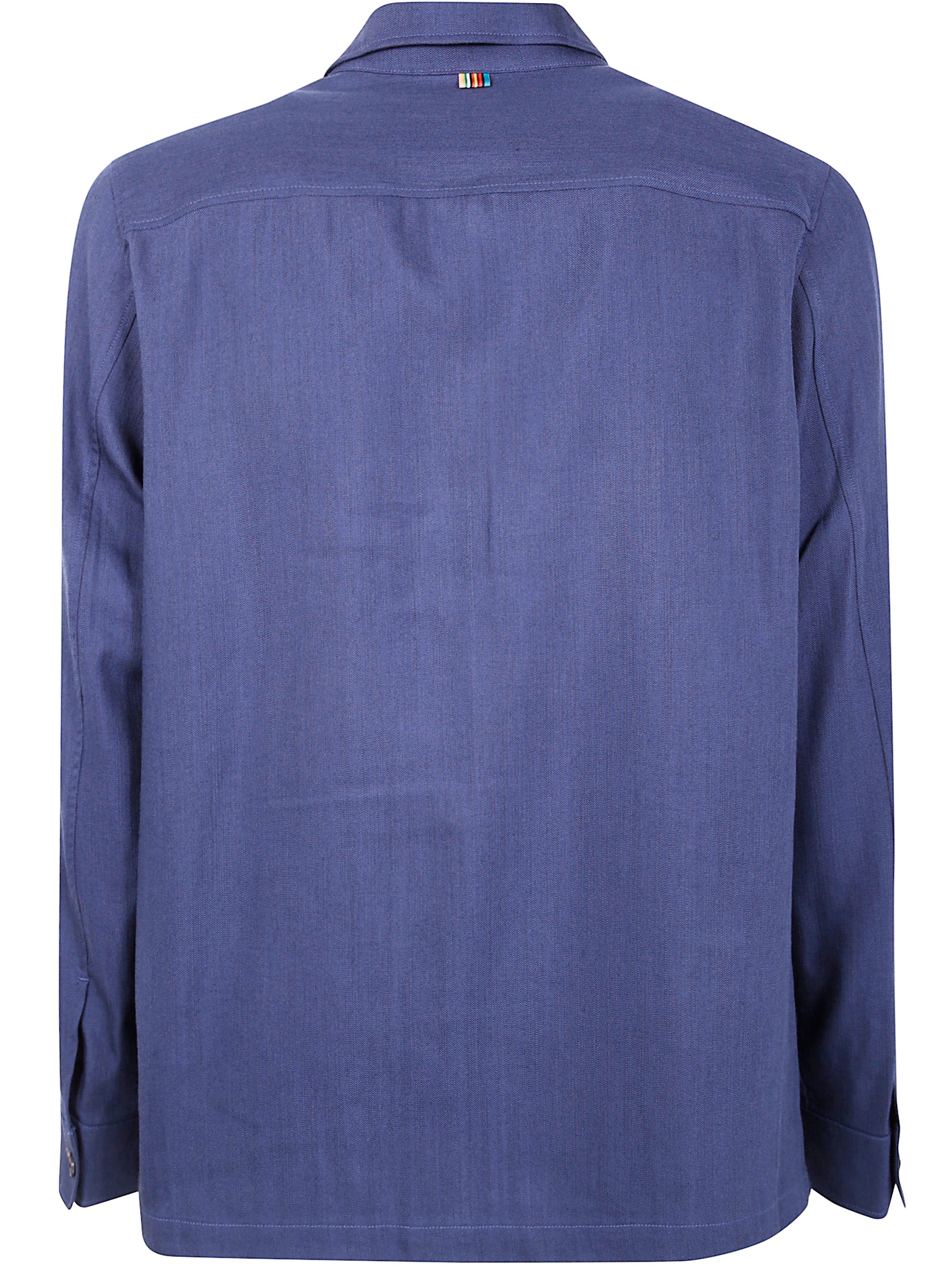 PAUL SMITH Men's Stylish Wool Blend Shirt Jacket