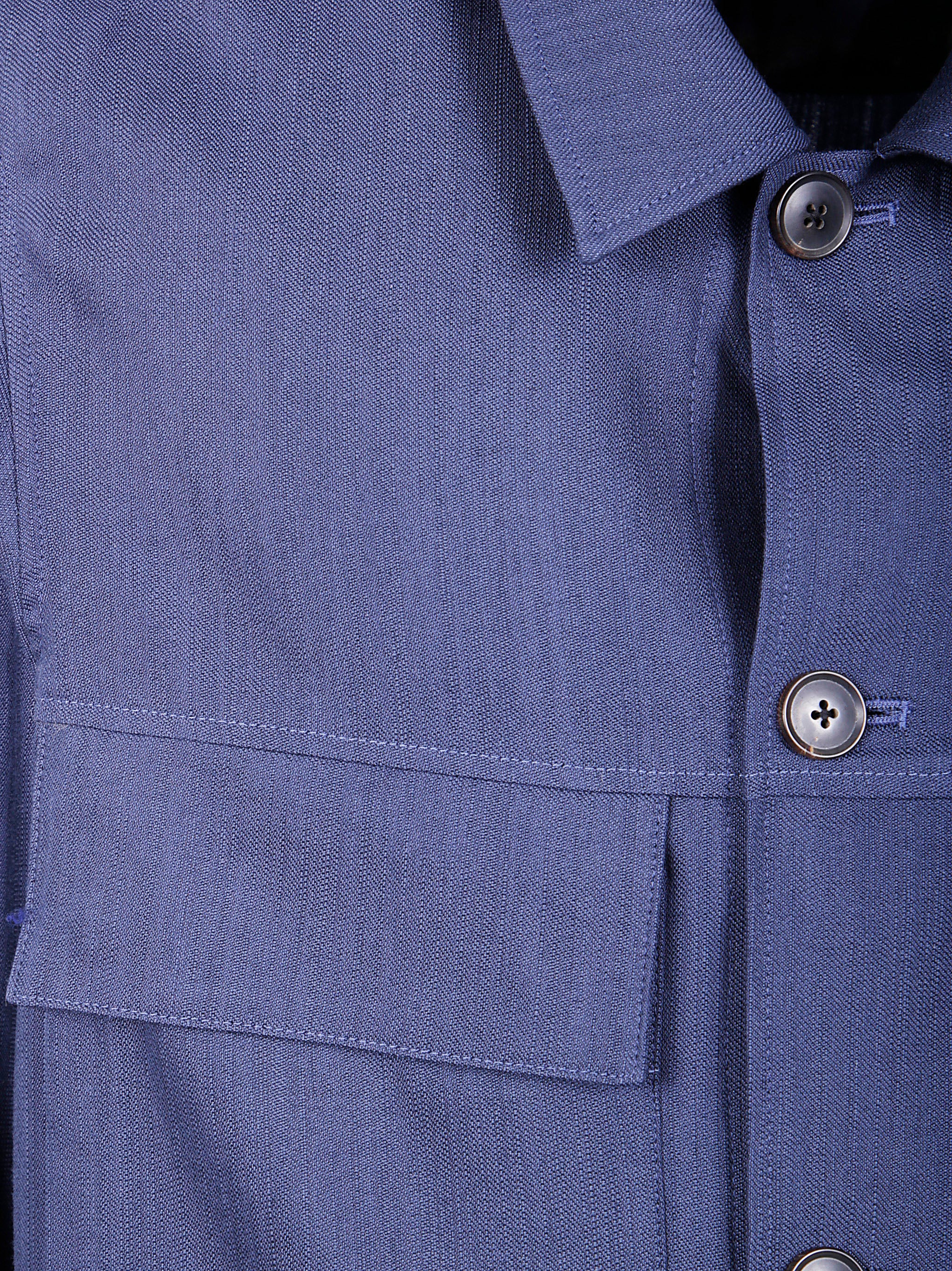 PAUL SMITH Men's Stylish Wool Blend Shirt Jacket