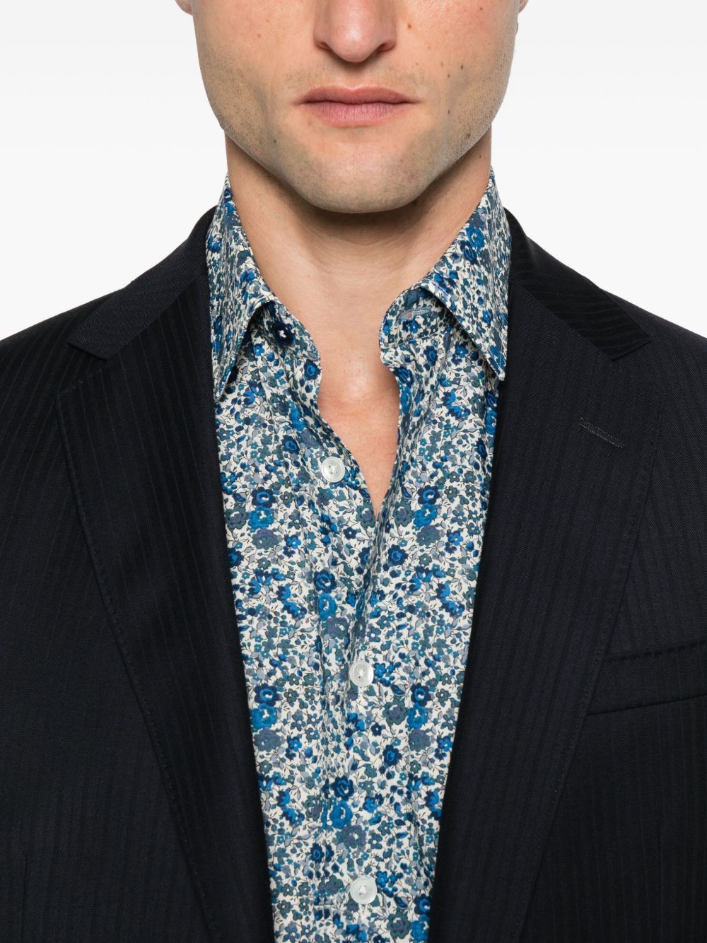 PAUL SMITH Floral Print Long Sleeve Shirt