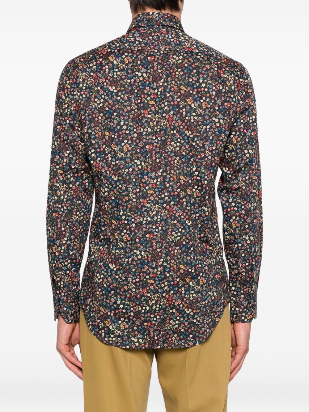 PAUL SMITH Floral Patterned Long Sleeve Button-Up Shirt for Men