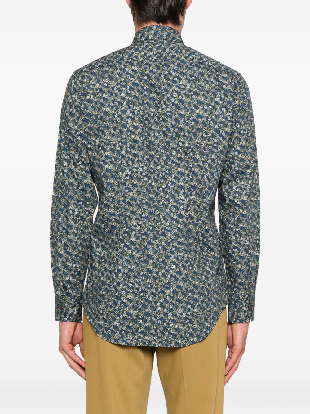 PAUL SMITH Floral Print Long Sleeve Shirt for Men