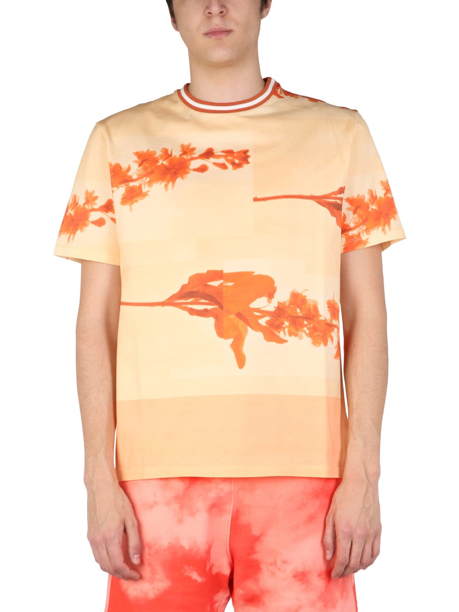 PAUL SMITH Floral-Print Short Sleeve T-Shirt