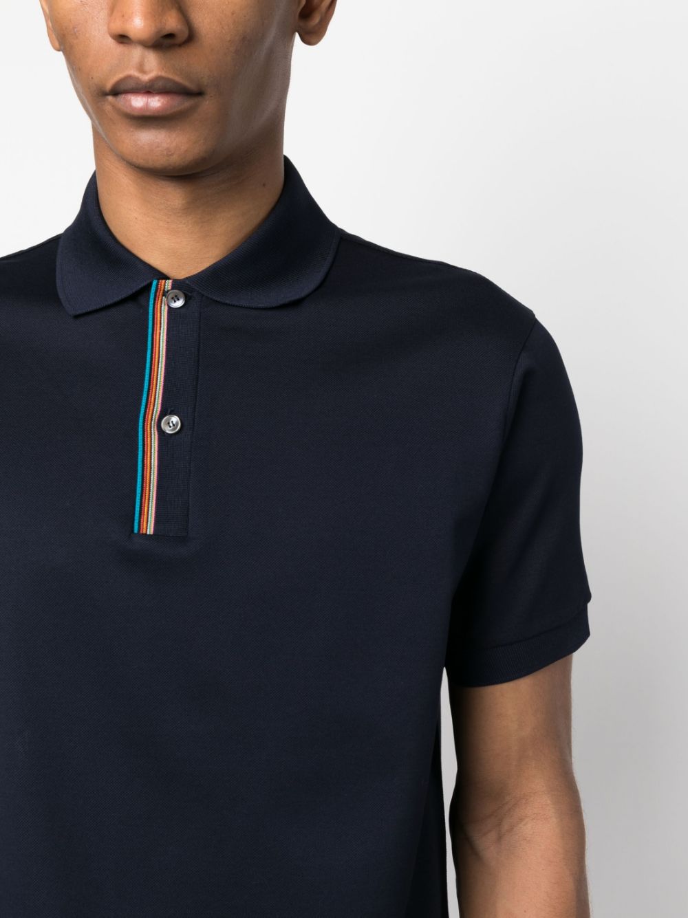 PS PAUL SMITH Signature Stripe Cotton Polo Shirt - Men’s Short Sleeves