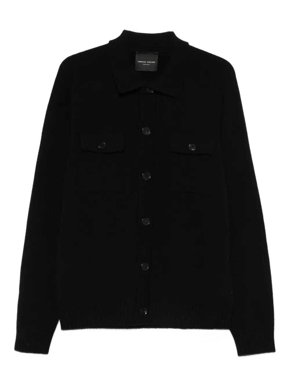 ROBERTO COLLINA Men's Wool Cardigan for FW25