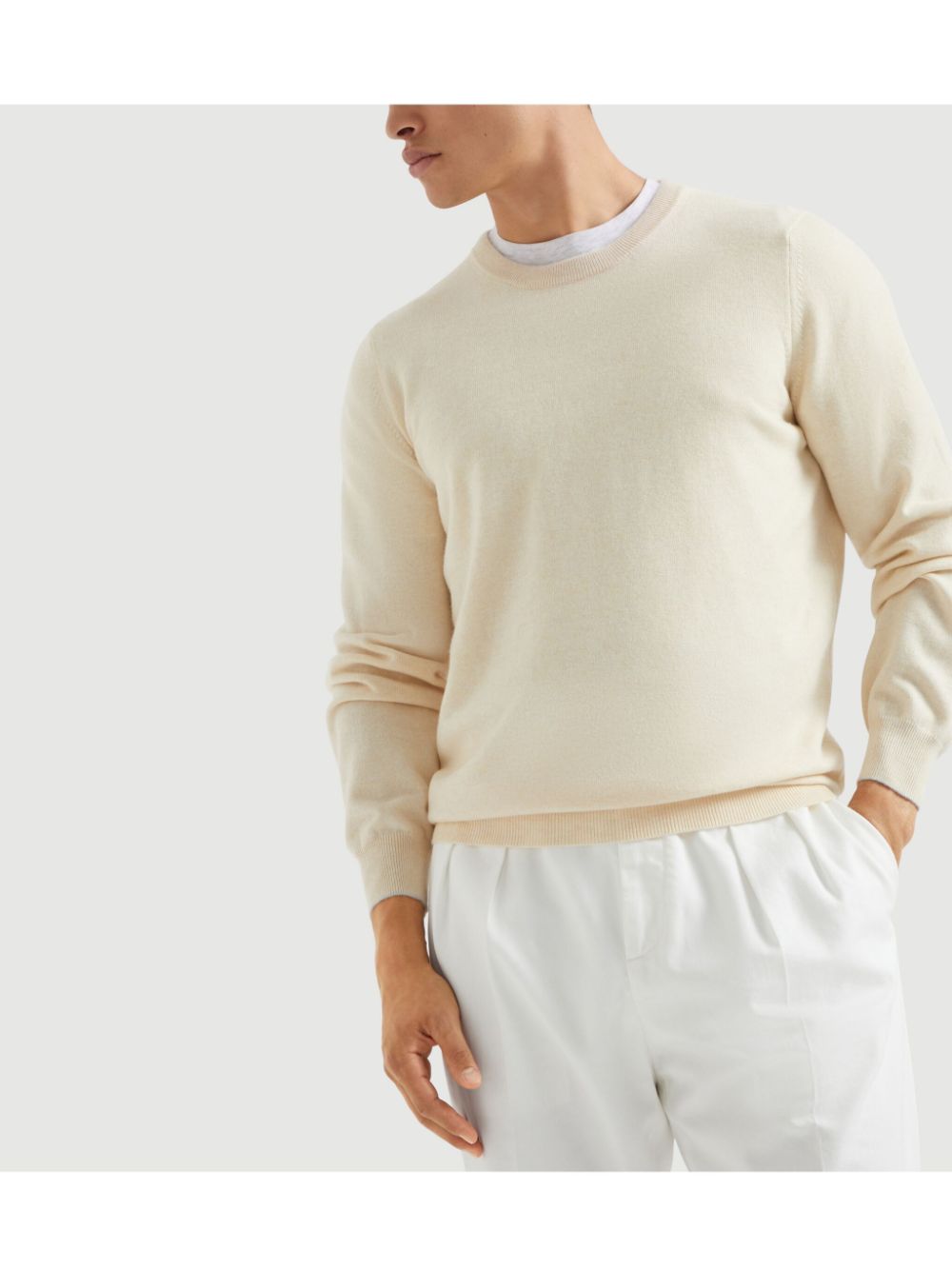 BRUNELLO CUCINELLI Cashmere Crewneck Sweater - Long Sleeves