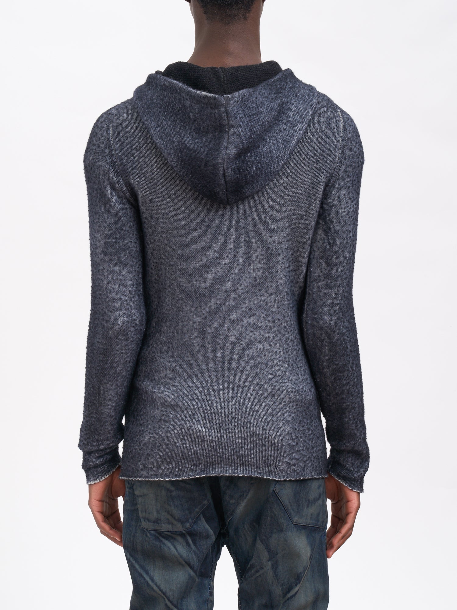 AVANT TOI Hooded Cardigan with Double-Slider Zip - Size M