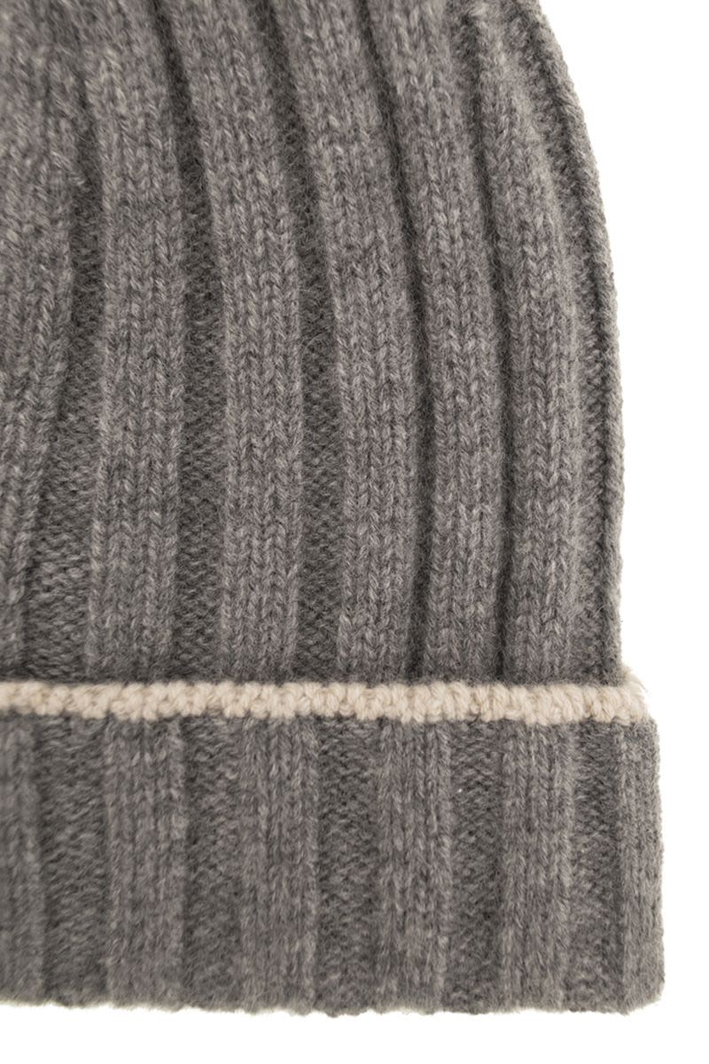 BRUNELLO CUCINELLI Chunky Ribbed Cashmere Beanie