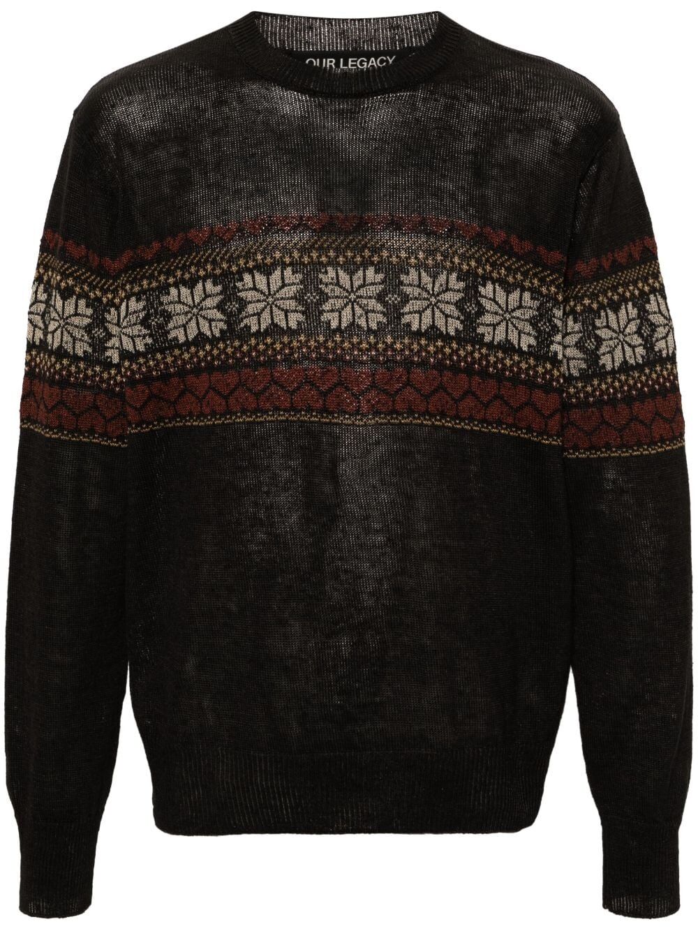 OUR LEGACY Roundneck Hemp Sweater for Men - SS24