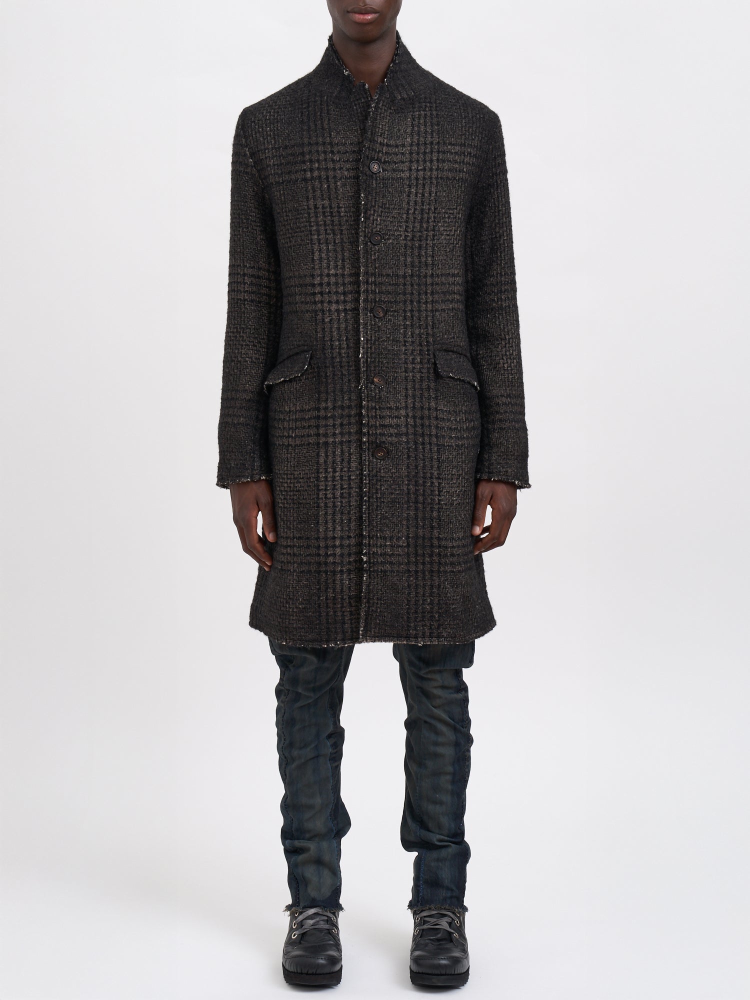 AVANT TOI Hand Painted Prince of Wales Pattern Jacket - Size Medium