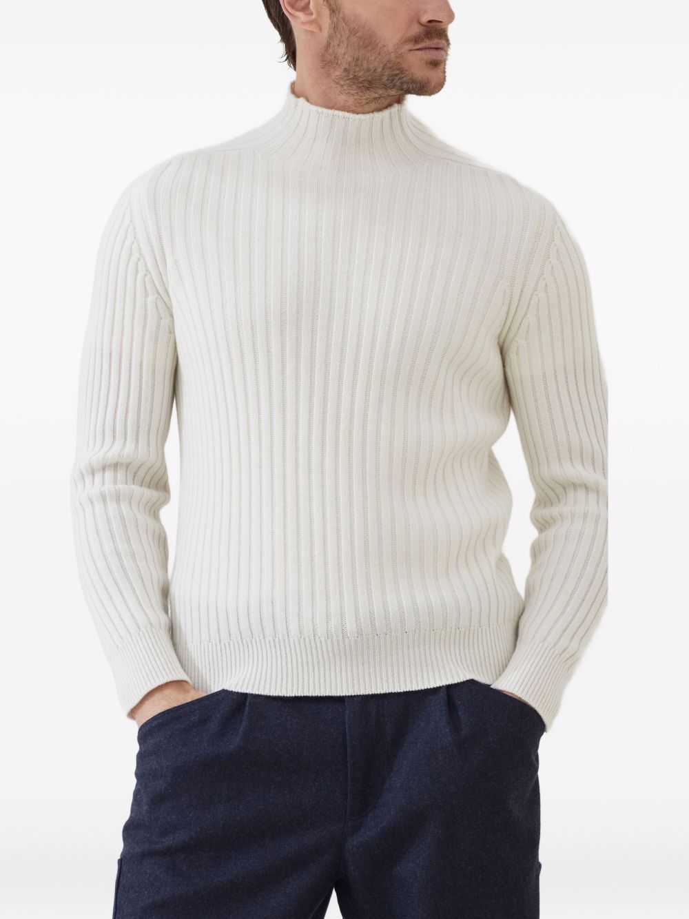 BRUNELLO CUCINELLI Cashmere Turtle Neck Jumper for Men