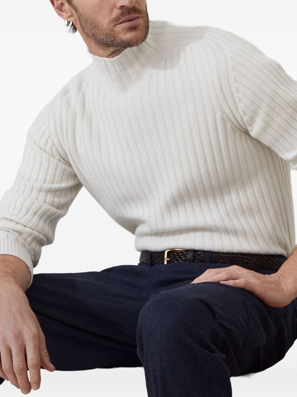 BRUNELLO CUCINELLI Cashmere Turtle Neck Jumper for Men