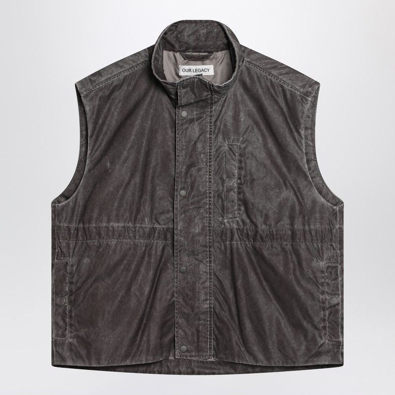 OUR LEGACY Vintage Effect Nylon Gilet for Men - SS25