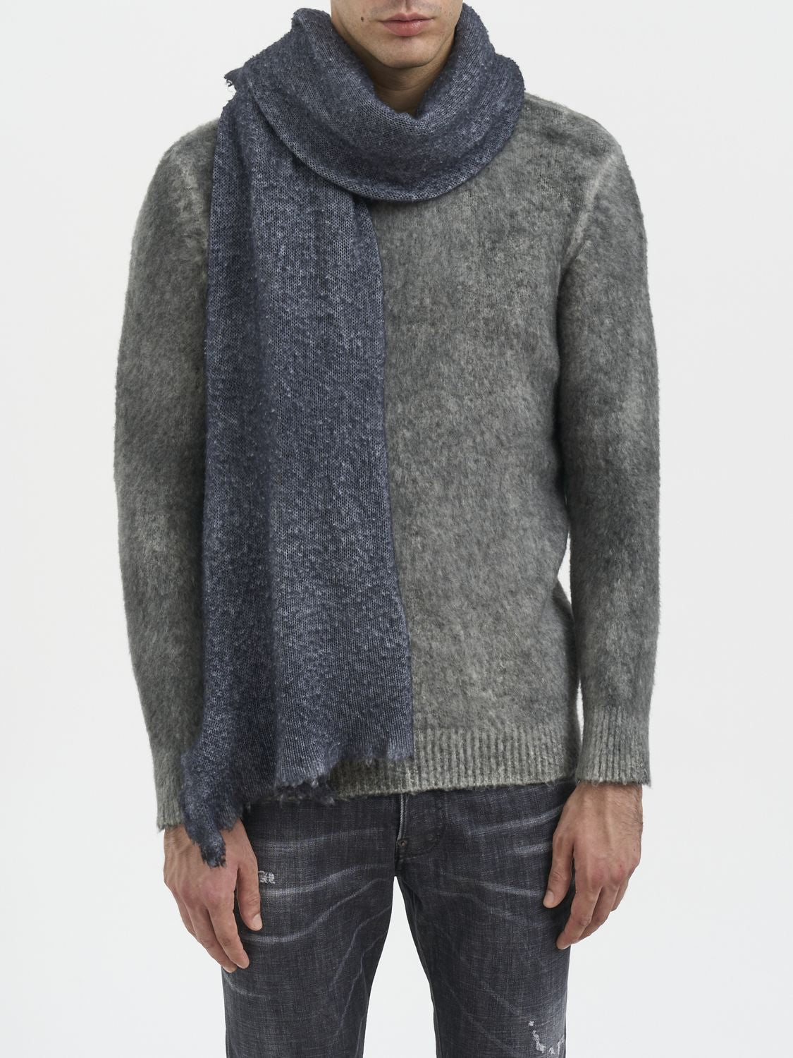 AVANT TOI Destroyed Casentino Pilling Scarf 220x60 cm